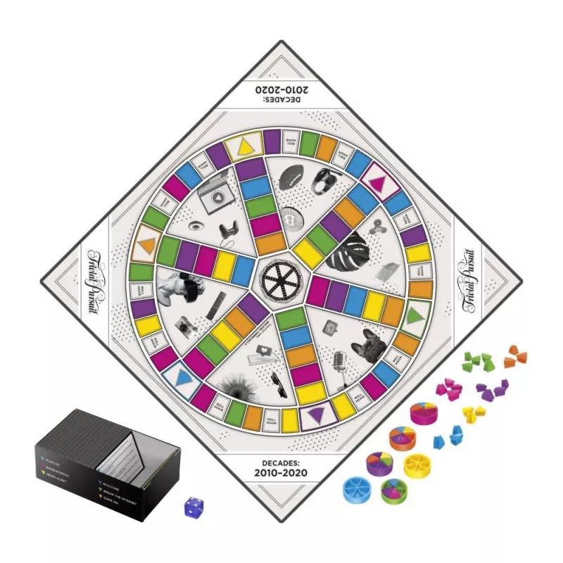 Hasbro Gaming Trivial Pursuit Decades 2010 to 2020 bordspel trivia