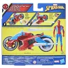 Marvel Spider-Man Spider-Man Web Blast Cycle kinderspeelset met beweegbare Spider-Man actiefiguur