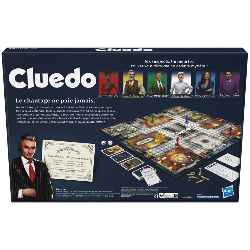 Hasbro Gaming Cluedo 45 min bordspel detective