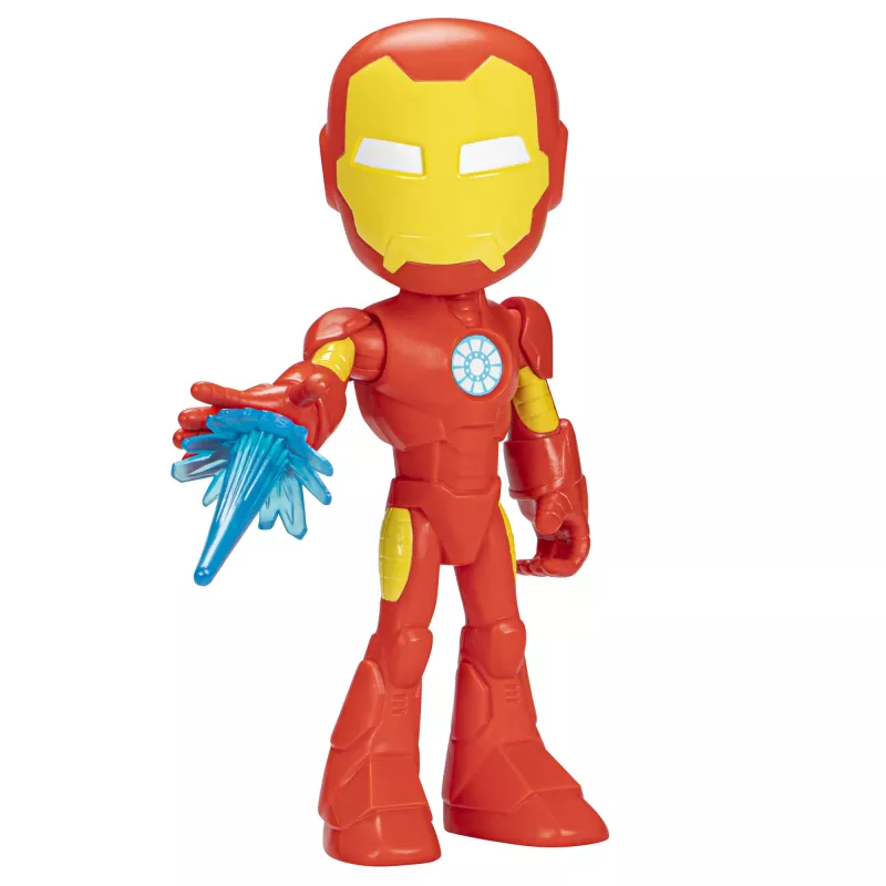 Marvel Spidey en zijn geweldige vrienden – overmaatse Iron Man-figuur, 3 jaar, Marvel, rood, geel