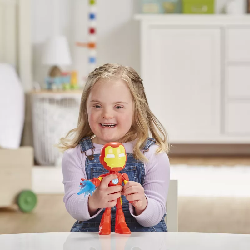 Marvel Spidey en zijn geweldige vrienden – overmaatse Iron Man-figuur, 3 jaar, Marvel, rood, geel