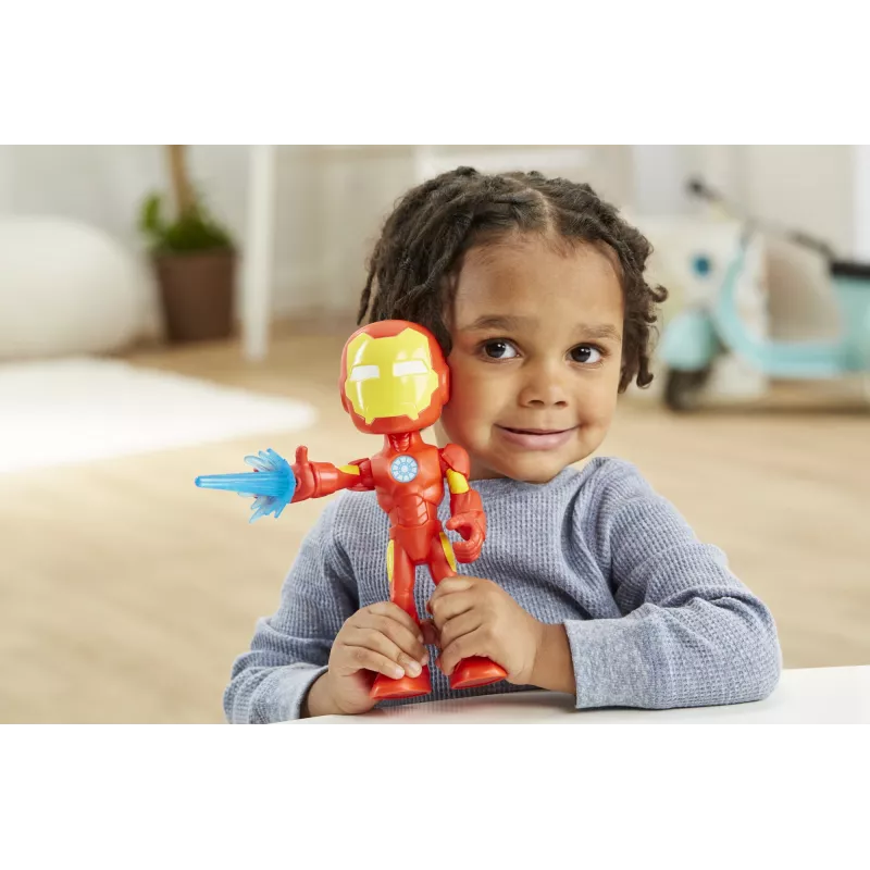 Marvel Spidey en zijn geweldige vrienden – overmaatse Iron Man-figuur, 3 jaar, Marvel, rood, geel