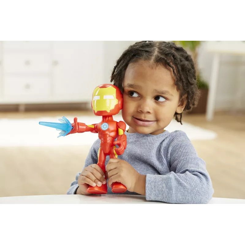 Marvel Spidey en zijn geweldige vrienden – overmaatse Iron Man-figuur, 3 jaar, Marvel, rood, geel