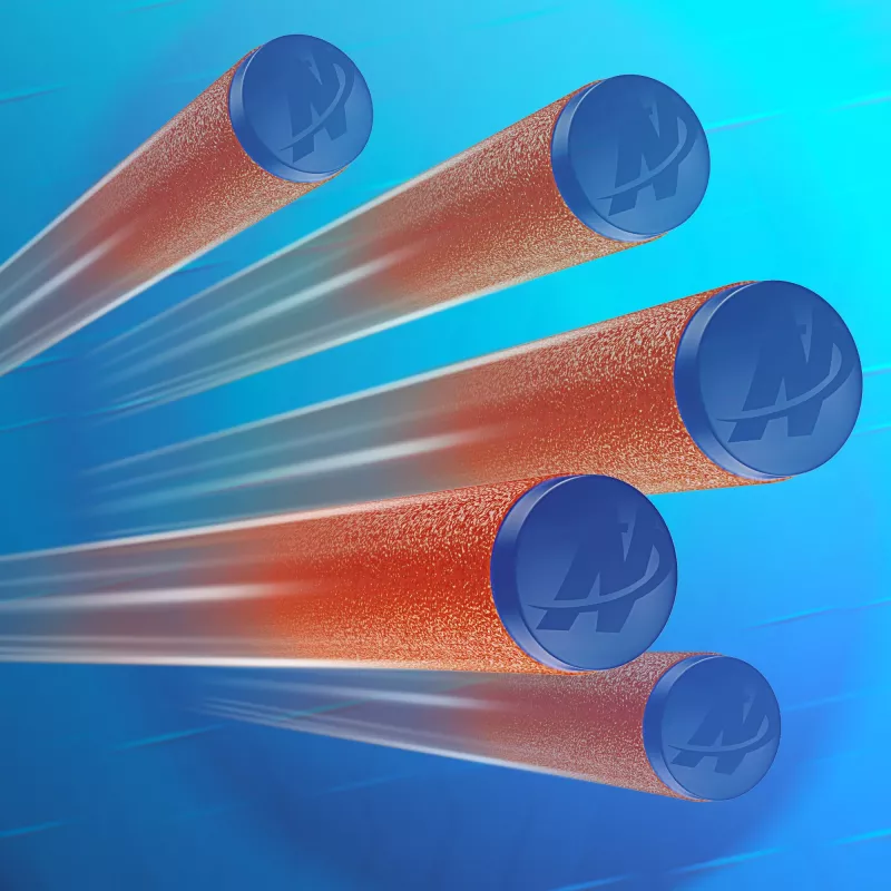 Speelgoedblaster NERF N Series Agility blauw oranje wit 8 jaar