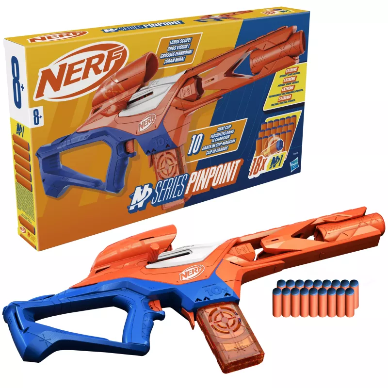 Speelgoedblaster NERF Nerf N Series Pinpoint blauw oranje 8+