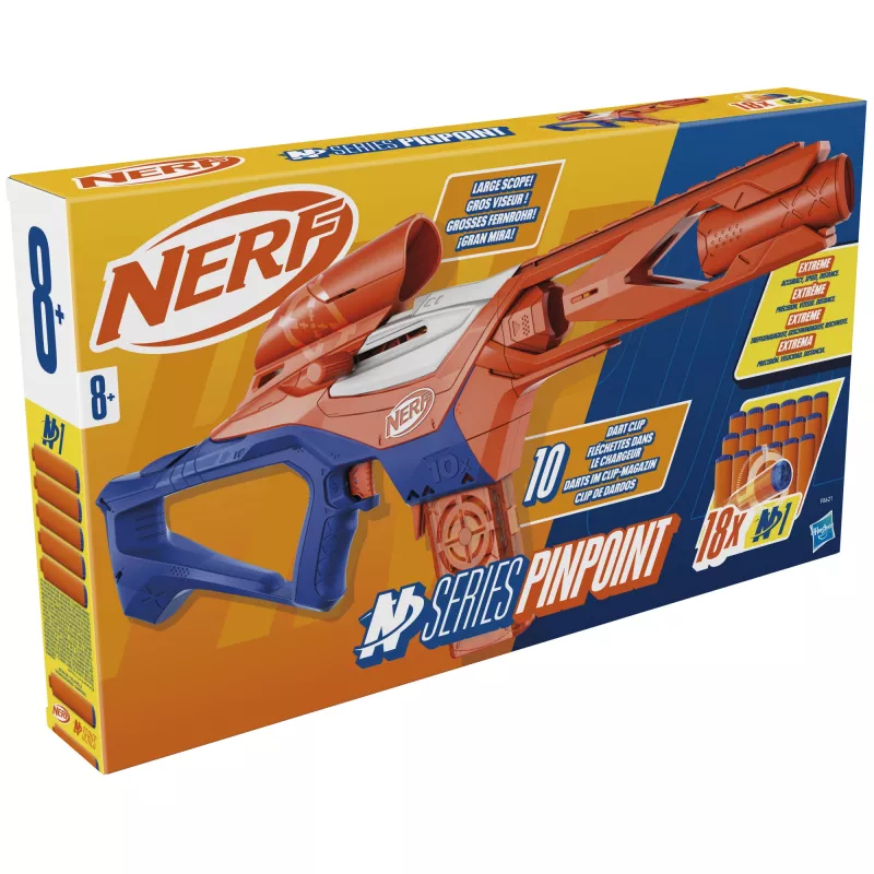 Speelgoedblaster NERF Nerf N Series Pinpoint blauw oranje 8+