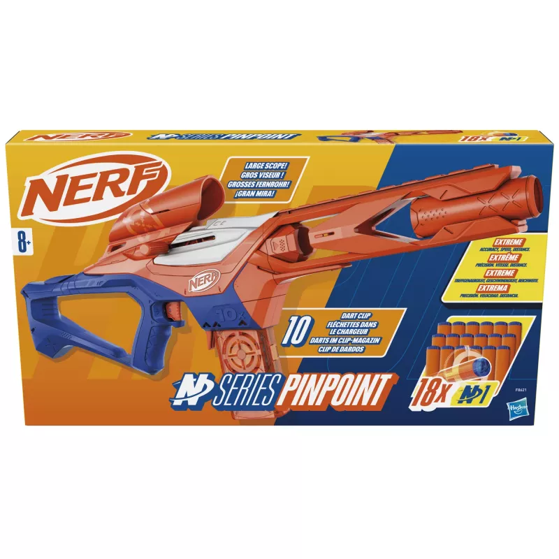 Speelgoedblaster NERF Nerf N Series Pinpoint blauw oranje 8+