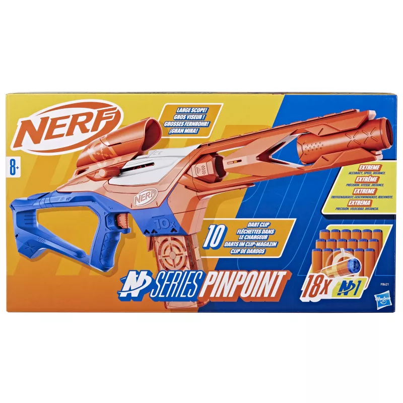 Speelgoedblaster NERF Nerf N Series Pinpoint blauw oranje 8+