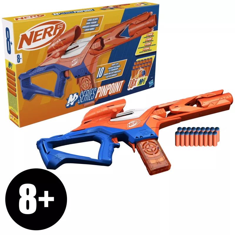 Speelgoedblaster NERF Nerf N Series Pinpoint blauw oranje 8+