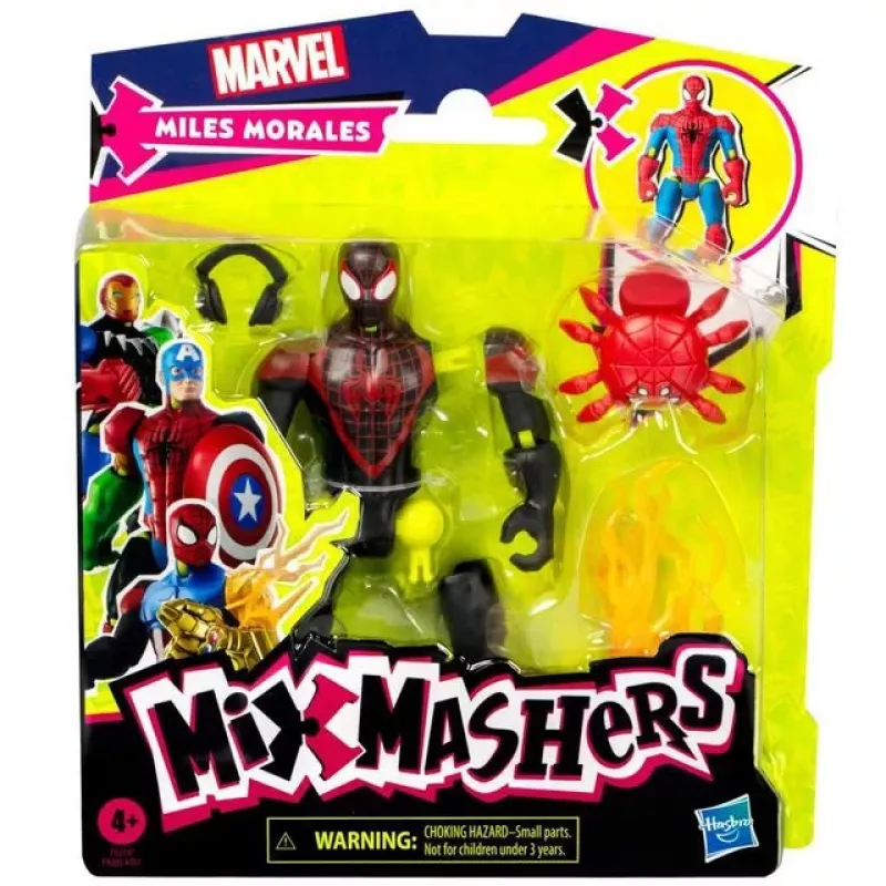 Marvel MixMashers Miles Morales Spider-Man Mix-And-Match, 4 jaar, veelkleurig