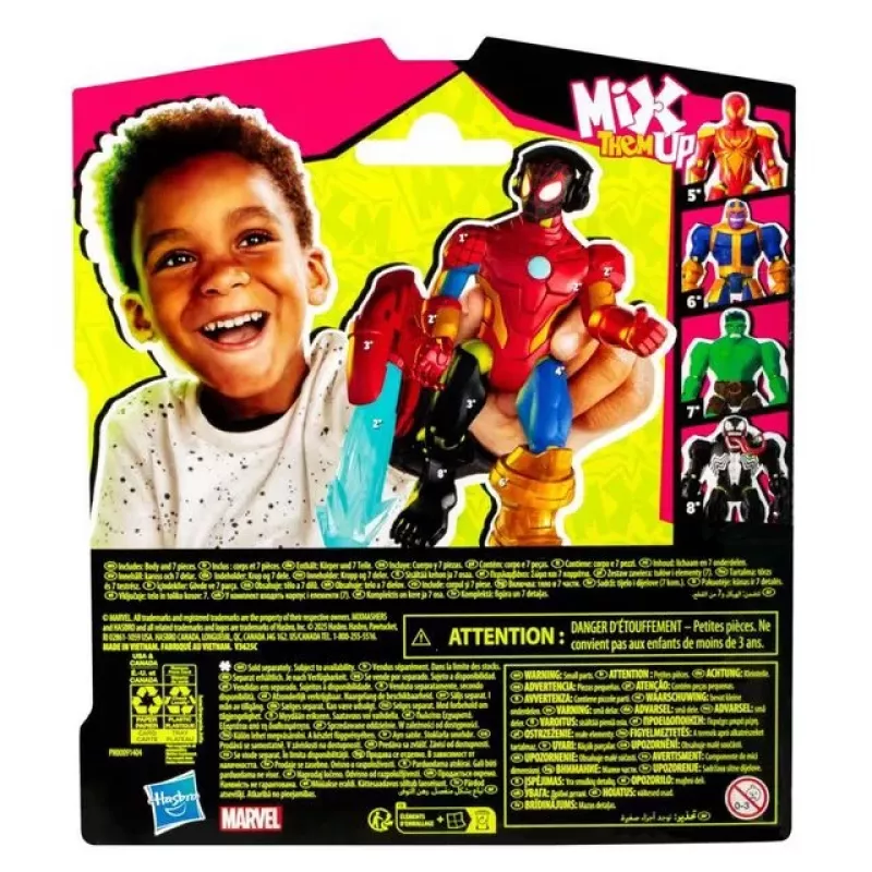 Marvel MixMashers Miles Morales Spider-Man Mix-And-Match, 4 jaar, veelkleurig