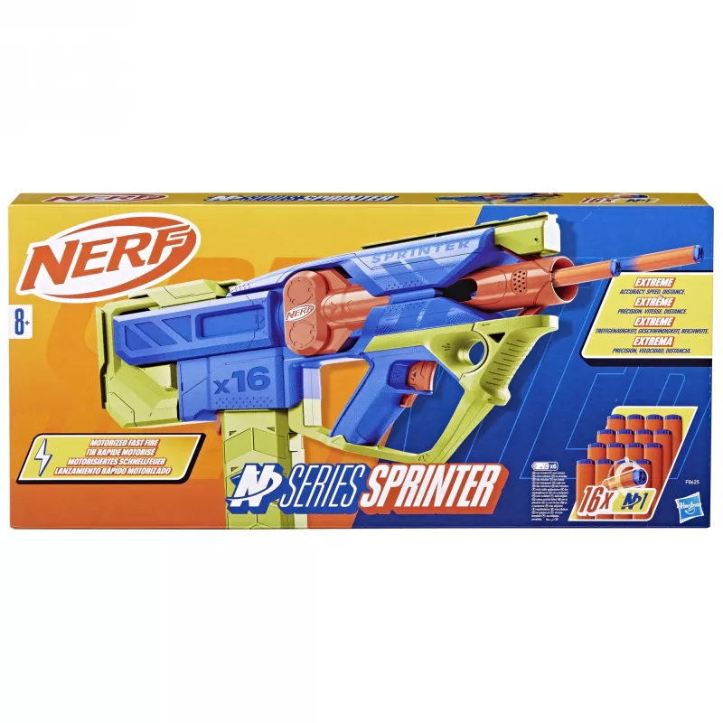 Speelgoedblaster Nerf N Series Sprinter F8625 blauw groen oranje