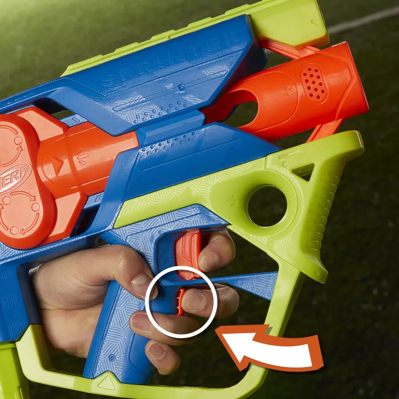 Speelgoedblaster Nerf N Series Sprinter F8625 blauw groen oranje