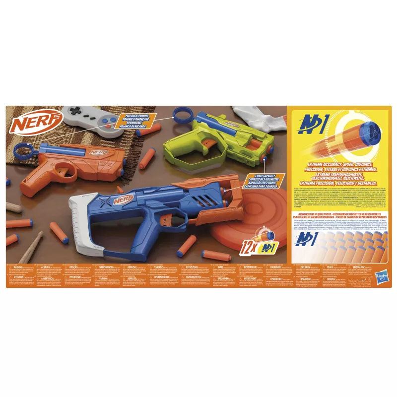 Nerf N Series Triple Action Pack, speelgoedblaster, 8 jaar