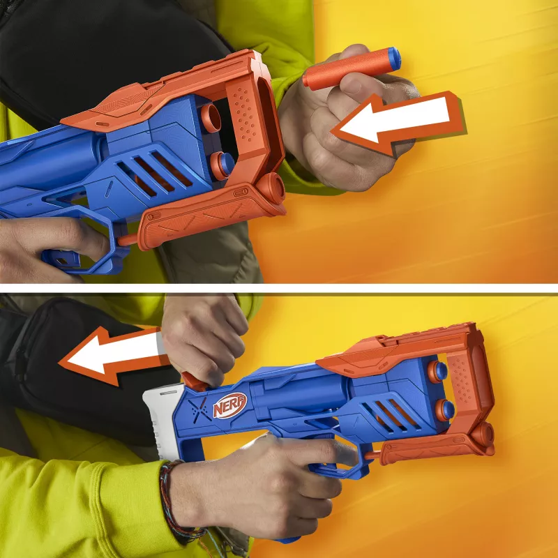 Nerf N Series Triple Action Pack, speelgoedblaster, 8 jaar
