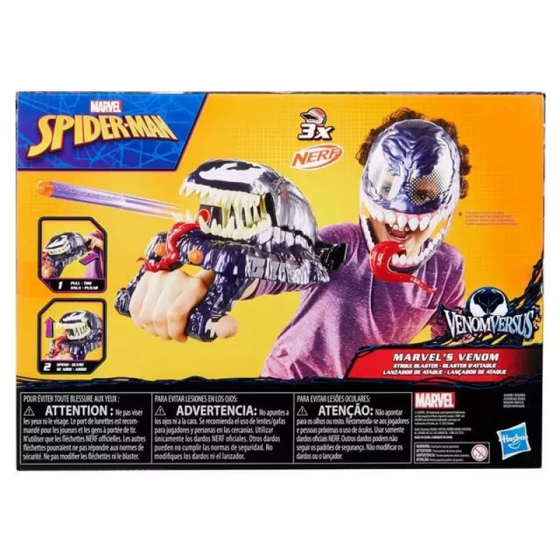 Speelgoedhandschoen-blaster Hasbro Marvel Spider-Man Venom Strike Blaster violet