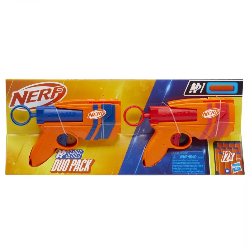 Speelgoedblaster-set NERF speelset Dual Pack N Series G1492 met 2 blasters en schuimpijlen