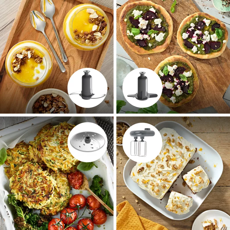 Kenwood FDM73.850SS Keukenmachine 1000 W 3 L Grijs ingebouwde weegschaal
