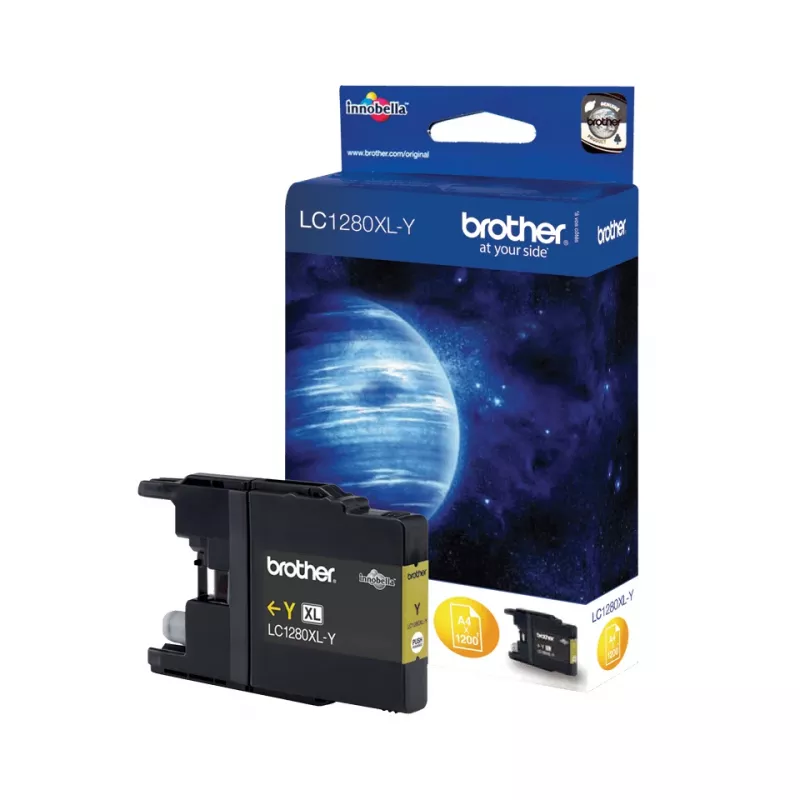 Brother LC1280XLYBP Inktpatroon 1 stuk Origineel High (XL) Yield Geel
