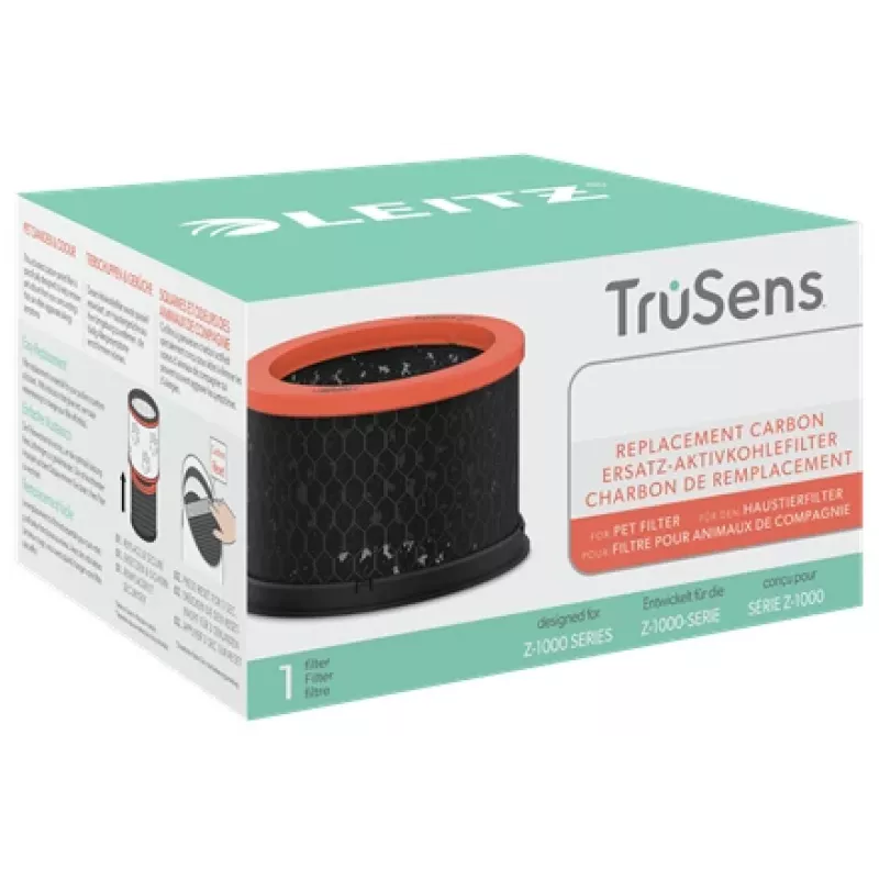 Leitz vervangende koolstoffilter voor TruSens Z-1000 Small Pet-filter, 1 stuk