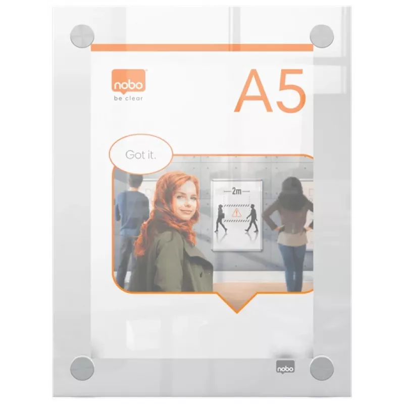 Nobo Premium Plus A5 heldere acryl wandposterframe