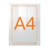 Nobo Premium Plus A4 heldere acryl wandhouder voor verwisselbare posterframes
