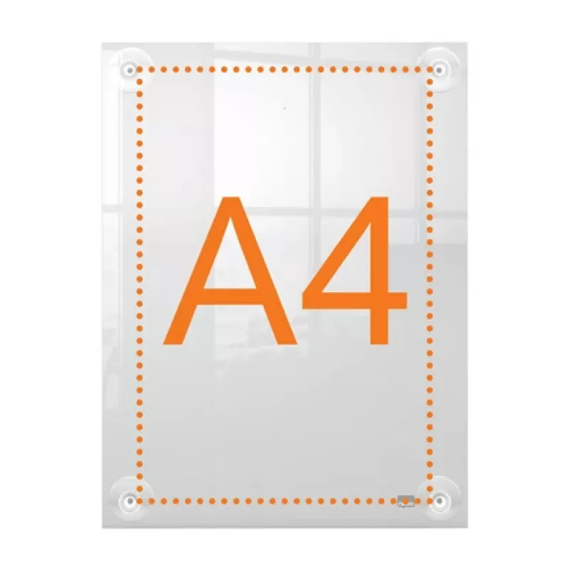 Nobo Premium Plus A4 heldere acryl wandhouder voor verwisselbare posterframes