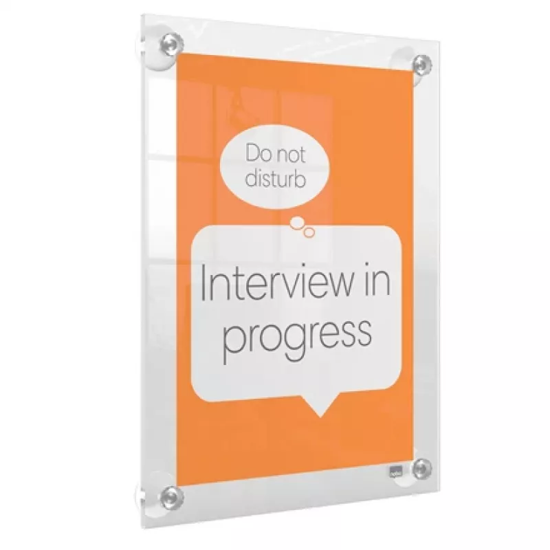 Nobo Premium Plus A4 heldere acryl wandhouder voor verwisselbare posterframes