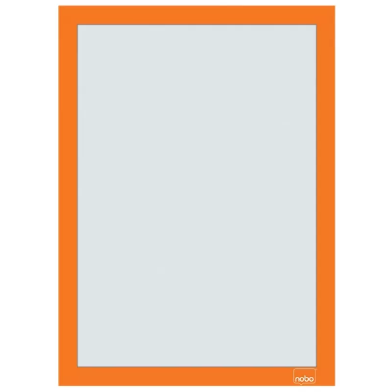Nobo zelfklevende magnetische posterhouder A4, oranje