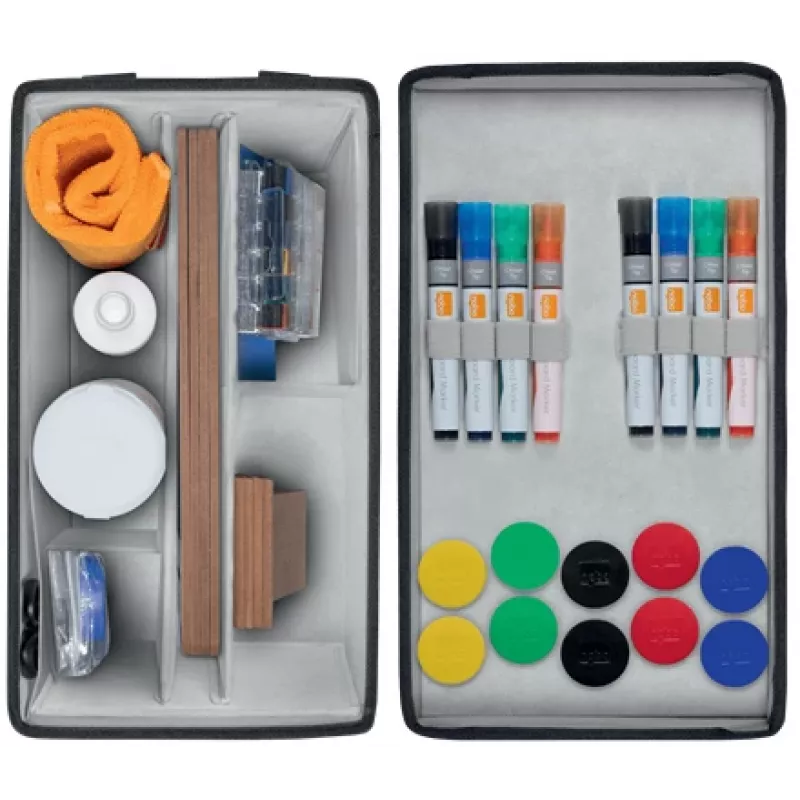 Nobo whiteboard accessoireset tas, accessoireset, meerkleurig, 200 mm, 355 mm, 230 mm, tas