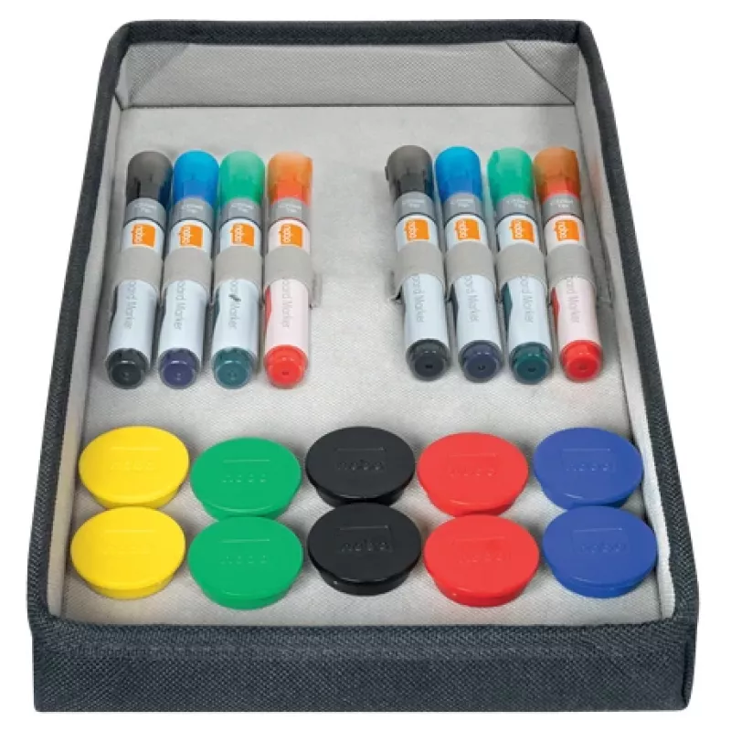 Nobo whiteboard accessoireset tas, accessoireset, meerkleurig, 200 mm, 355 mm, 230 mm, tas