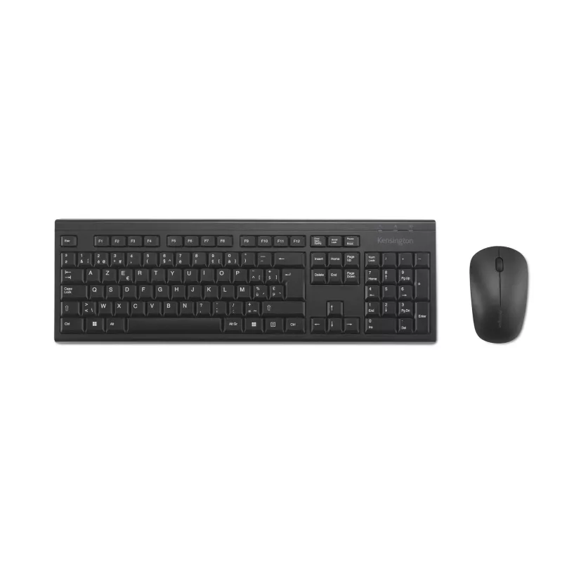 Kensington K75562BE, draadloos, RF draadloos, membraan, AZERTY, zwart, muis inbegrepen
