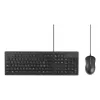 Kensington K75452CH, bedraad, USB, membraan, QWERTZ, zwart, muis inbegrepen