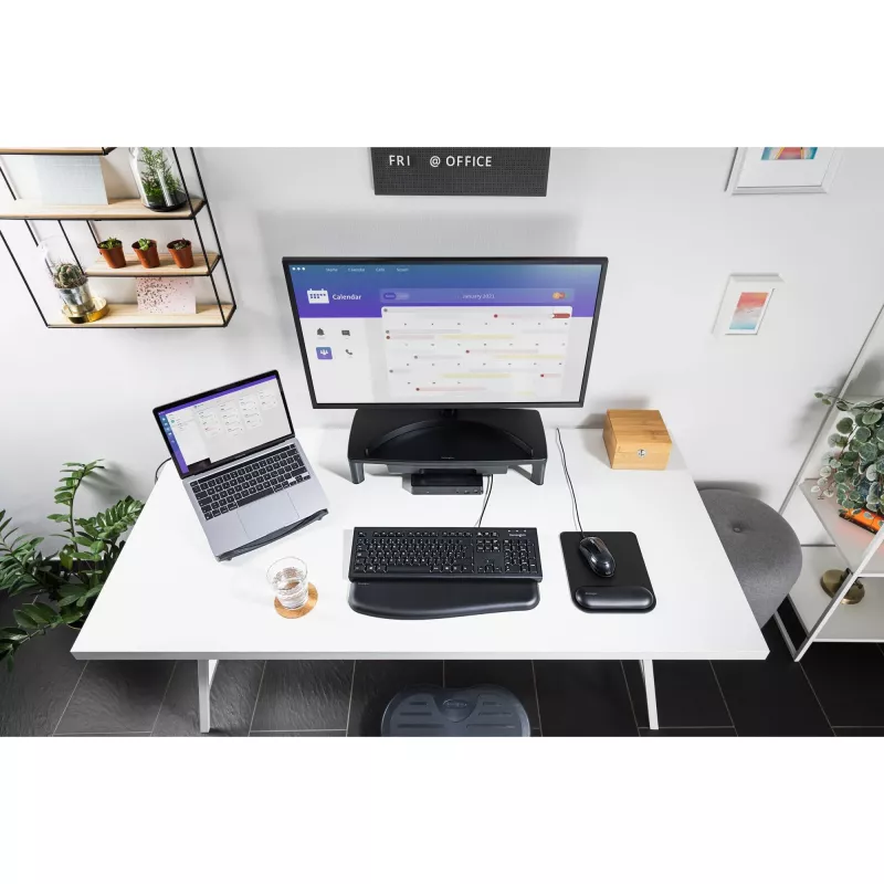 Kensington K63727BE, volledige grootte (100%), bedraad, USB, membraan, AZERTY, zwart