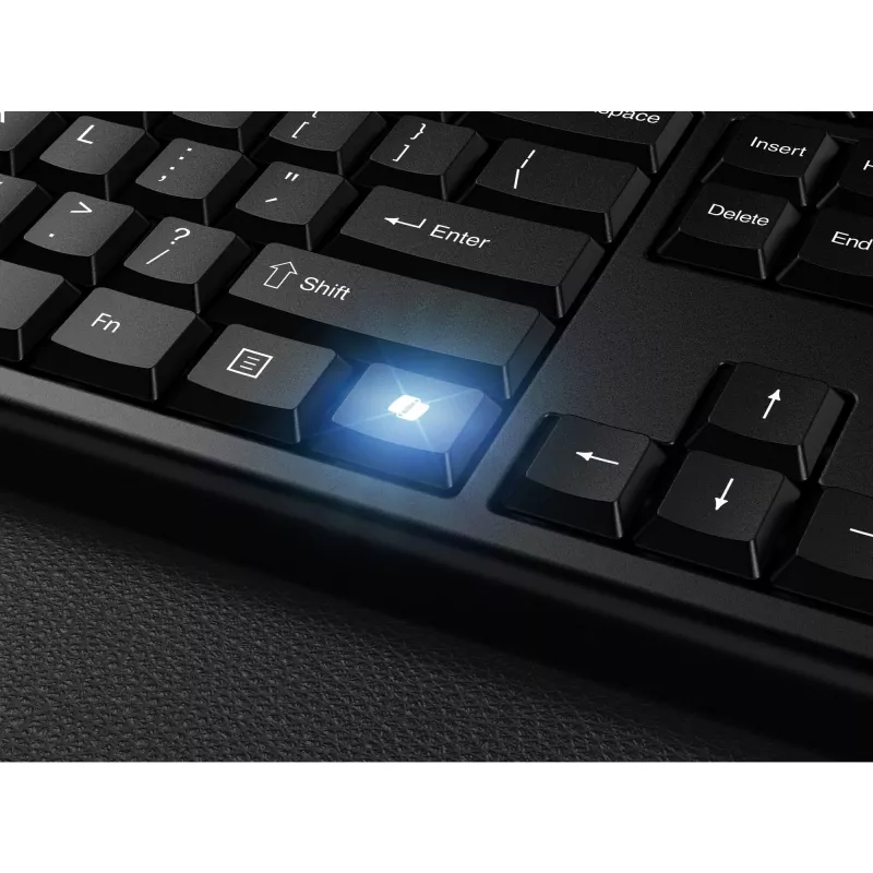 Kensington K75560BE, draadloos, RF draadloos + Bluetooth, membraan, AZERTY, zwart, muis inbegrepen