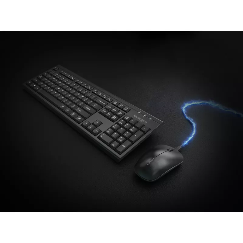 Kensington K75560BE, draadloos, RF draadloos + Bluetooth, membraan, AZERTY, zwart, muis inbegrepen
