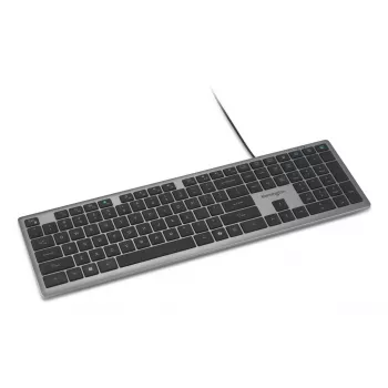 Kensington KB515 EQ USB-C/USB-A bedraad toetsenbord, volledige grootte (100%), bedraad, USB, schakelaars, QWERTY, grijs
