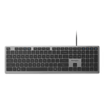 Kensington KB515 EQ USB-C/USB-A bedraad toetsenbord, volledige grootte (100%), bedraad, USB, schakelaars, QWERTY, grijs