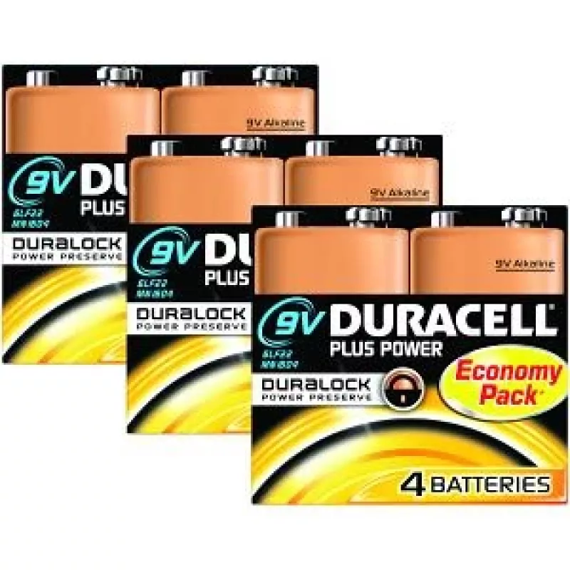 Duracell Plus Power 9V wegwerpbatterij alkaline