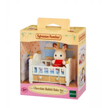 Sylvanian Families chocoladekonijn-babyset (babybed), 3 jaar, veelkleurig, polystyreen, kunststof