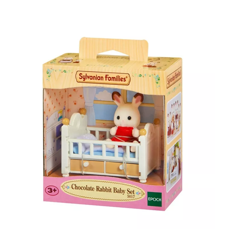 Sylvanian Families chocoladekonijn-babyset (babybed), 3 jaar, veelkleurig, polystyreen, kunststof