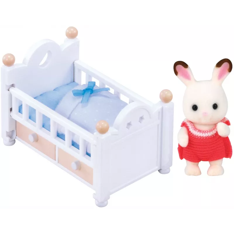 Sylvanian Families chocoladekonijn-babyset (babybed), 3 jaar, veelkleurig, polystyreen, kunststof