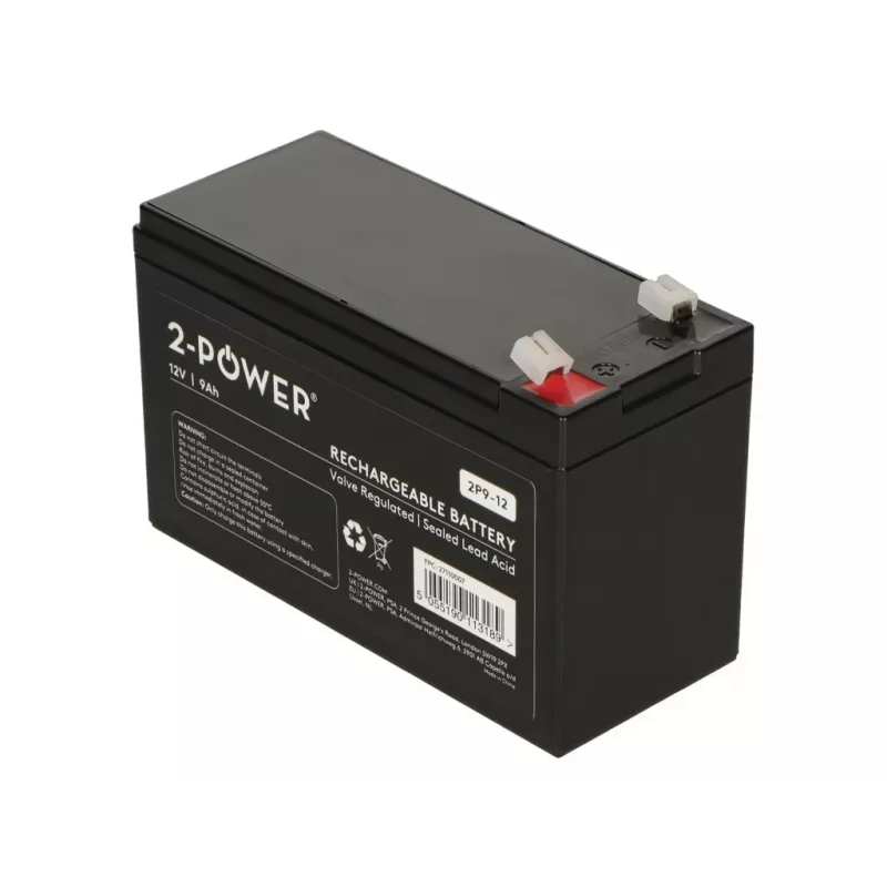 2-Power 2P9-12 UPS-batterij lood-vlies (VRLA) 12 V 9 Ah