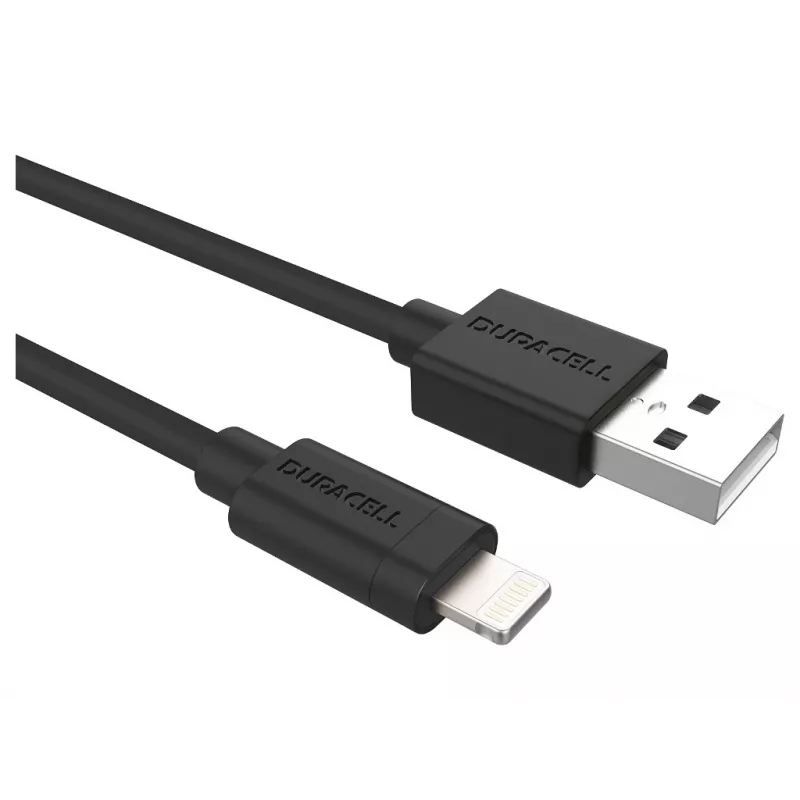 Duracell sync-/oplaadkabel 1 meter zwart
