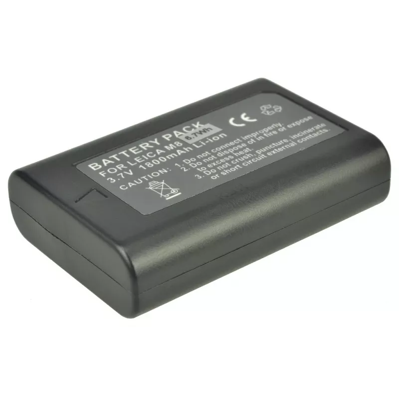 2-Power digitale camera-accu 3,7 V 1600 mAh, 1600 mAh, 3,7 V, lithium-ion (Li-Ion)