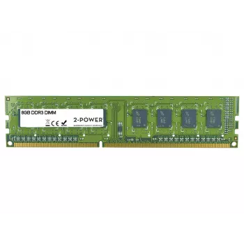 2-Power 8 GB MultiSpeed 1066/1333/1600 MHz DIMM geheugen, 8 GB, 1 x 8 GB, DDR3, 1600 MHz, 240-pins DIMM, groen