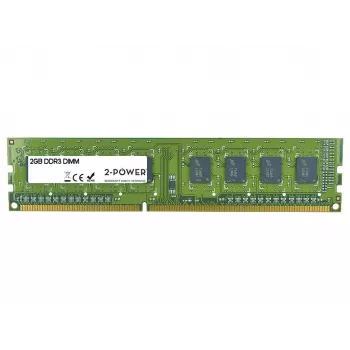 2-Power 2GB DDR3 1333MHz DR DIMM geheugen, 2 GB, 1 x 2 GB, DDR3, 1333 MHz, 240-pins DIMM