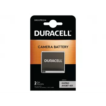 Duracell camera-accu – vervangt GoPro Hero 4 accu, GoPro, 1160 mAh, 3,8 V, lithium-ion (Li-Ion)