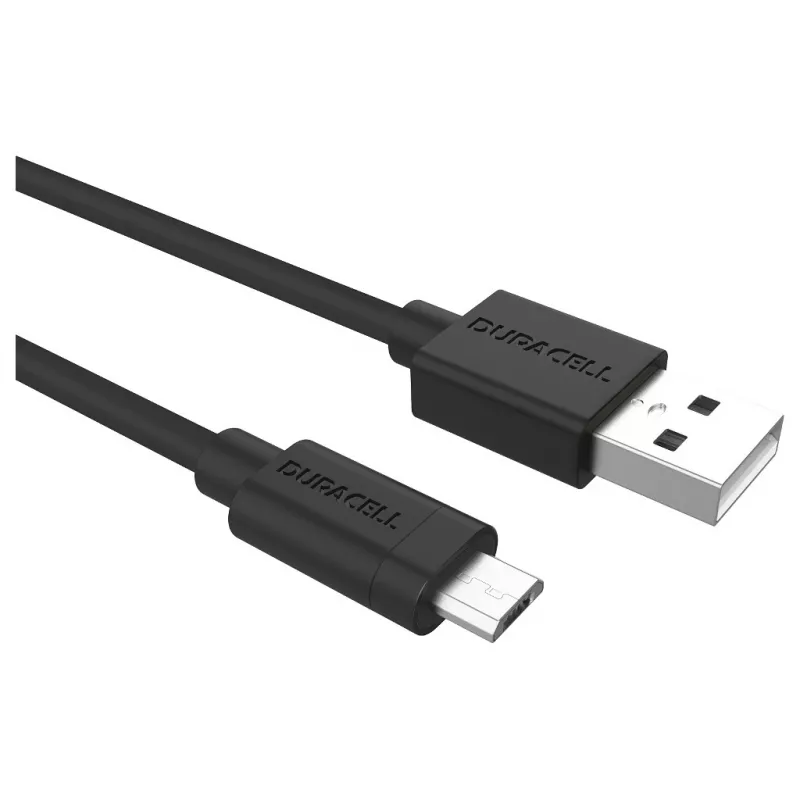 Duracell Sync-/laadkabel 2 meter zwart