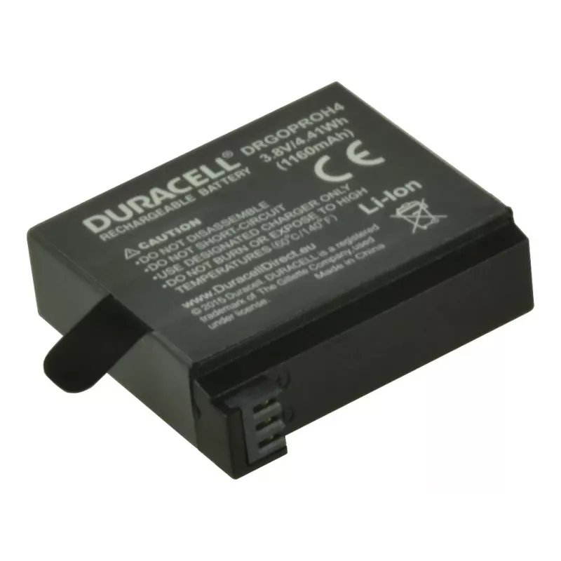 Duracell camera-accu – vervangt GoPro Hero 4 accu, 2-pack
